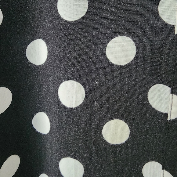 Evans pre-loved plus-size button front dress. Black white polka-dots Size 20US - Picture 15 of 16